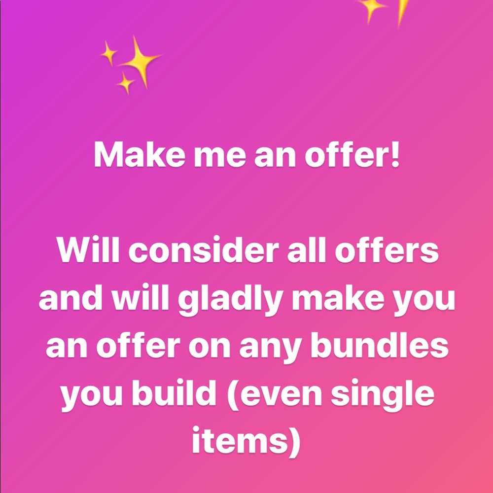 ✨ Make an offer ✨